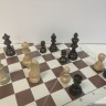 Фигуры шахматные деревянные Стаунтон №5 с утяжелителем (Мадон)