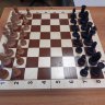 Шахматные фигуры Баталия № 5 с утяжелителем со складной доской 43 см 