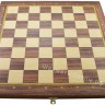 Фигуры шахматные деревянные БАТАЛИЯ № 7 (с утяжелителем) cо складной доской 49 см