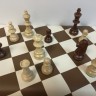Фигуры шахматные деревянные Стаунтон №6 с утяжелителем (Мадон)