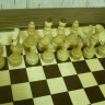 Стол шахматный ГРОССМЕЙСТЕРСКИЙ МОДЕРН с фигурами и выдвижными ящичками