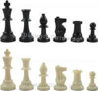 Фигуры шахматные пластиковые (без утяжелителя) 