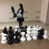 Гигантские шахматные фигуры 61 с доской (пластик) 3,3 метра