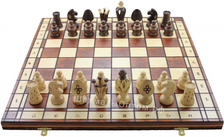 Набор шахматный "КОРОЛЕВСКИЕ 48 см" (WEGIEL)