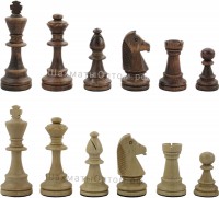 Фигуры шахматные деревянные СТАУНТОН № 6 (с утяжелителем) Wegiel