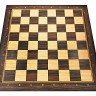 Шахматные фигуры Classic (чёрный) с цельной деревянной доской ОРЕХ 50см