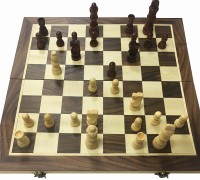 Шахматы МАГНИТНЫЕ деревянные LEAP с доской 40 см 
