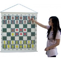 Доска шахматная демонстрационная виниловая с кармашками (90x90) 