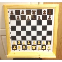 Доска шахматная демонстрационная деревянная магнитная (81x81)