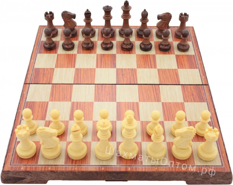 Магнитные шахматы ЛЮКС средние (25 см)