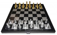 Шахматы магнитные пластиковые "золото-серебро" 20 см