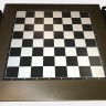 Шахматы-шашки магнитные пластиковые ЗОЛОТО-СЕРЕБРО c цельной доской 31 см. 