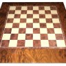 Шахматы-шашки магнитные пластиковые ЛЮКС (под дерево) c цельной доской 39 см