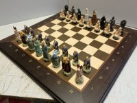 Шахматы подарочные "Властелин Колец" с цельной деревянной доской