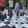 Доска шахматная гигантская пластиковая 3,3х3.3 м 