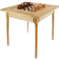 Шахматный стол гроссмейстерский с фигурами и без ящиков