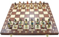 Шахматы "Древний Рим и Греция" со складной деревянной доской Амбассадор