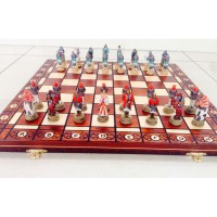 Шахматы "Древняя Япония" со складной деревянной доской Амбассадор