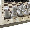 Фигуры шахматные ГРОССМЕЙСТЕРСКИЕ пластиковые (D-38 мм) с доской 43 см