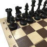 Фигуры шахматные ГРОССМЕЙСТЕРСКИЕ пластиковые обиходные (D-25мм) с доской 29 см 