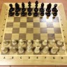 Шахматы-шашки-нарды турнирные большие дубовые