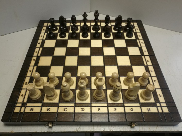 Шахматы турнирные СТАУНТОН № 5, шашки, нарды в комплекте со складной доской 