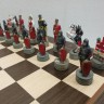 Фигуры шахматные ИНДИЙСКИЕ с утяжелителем (на выбор) с доской-ларцом ВЕНГЕ
