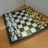 Шахматы магнитные пластиковые "золото-серебро" 25 см (арт.3810-А)