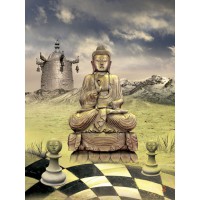 Постер "Буддийские шахматы" (30х40)