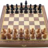 Шахматы "Баталия" N5 с утяжелителем с доской-ларцом 37 см