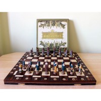 Шахматы "Персы и Византийцы" со складной деревянной доской Амбассадор
