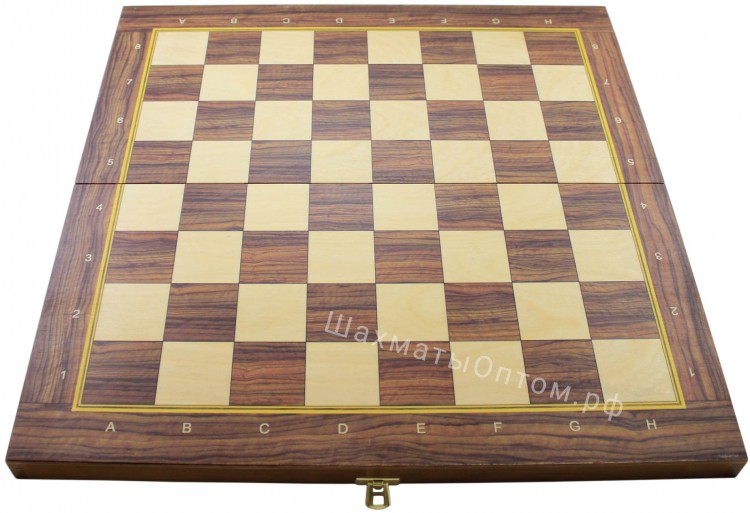 Доска шахматная складная БАТАЛИЯ 37 см  WOODGAMES