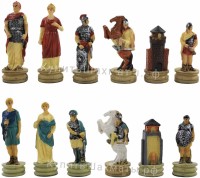 Фигуры шахматные подарочные "Древний Рим и Греция"