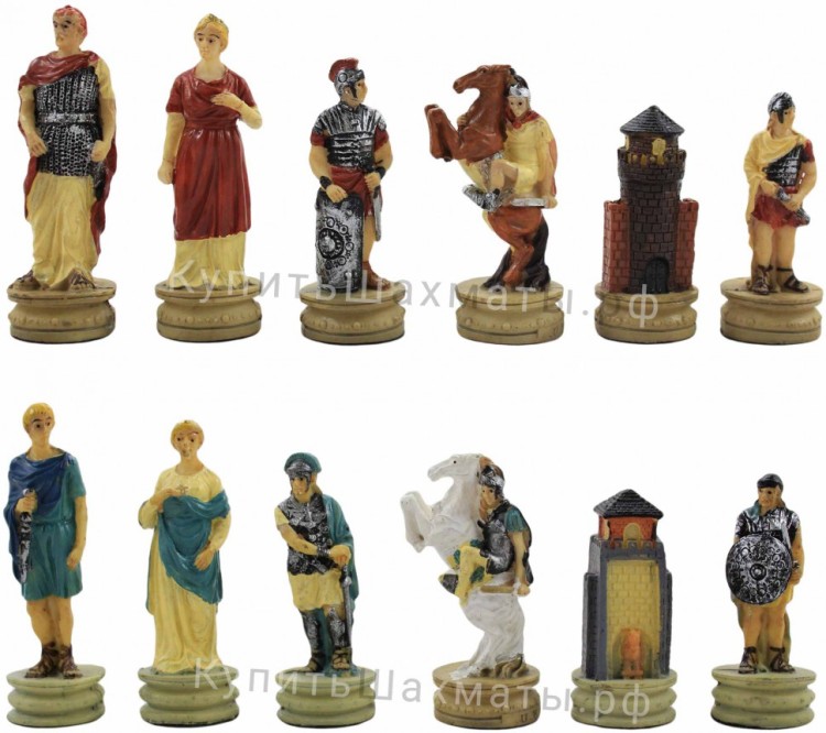 Фигуры шахматные подарочные "Древний Рим и Греция"