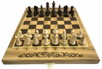 Шахматы-шашки-нарды МОДЕРН дуб 40 мм 