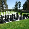 Напольные большие шахматы 61 см с виниловой доской