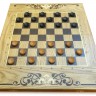 Шахматы, шашки, нарды «Модерн», 45 мм, дуб